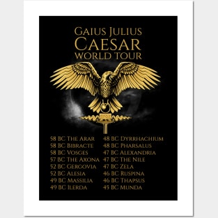 Julius Caesar World Tour - SPQR Ancient Roman Legion Eagle Posters and Art